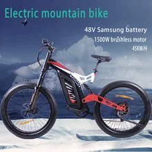 Электрический велосипед 1500 Вт, Электрический пляжный велосипед 4,0, электрический велосипед с толстыми шинами, 48 В, Мужской горный велосипед, снежный велосипед, 26 дюймов, электровелосипед для взрослых