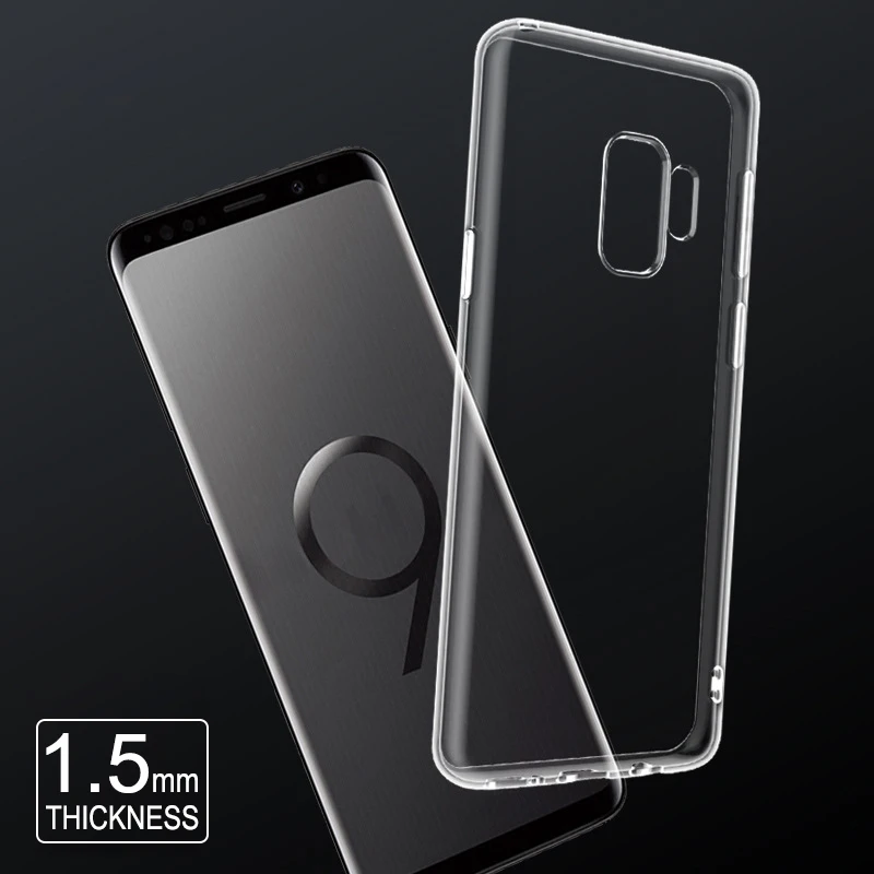 

Extra Thin Transparent TPU High-end Protector Phone Case For Samsung GALAXY s6 edge edge plus s7 edge s8 plus s9 plus Note 7 8 9