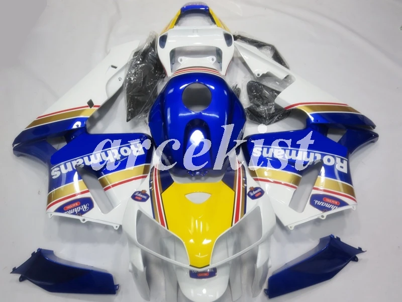 

Injection mold New ABS Motorcycle Full Fairing Kit Fit For Honda CBR600RR 05 06 F5 2005 2006 Body set Blue yellow