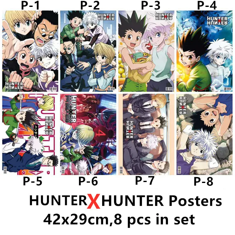 Игрушечные плакаты HUNTER X 8 различных картинок шт./лот для видеоигр размеры 42x29 см |