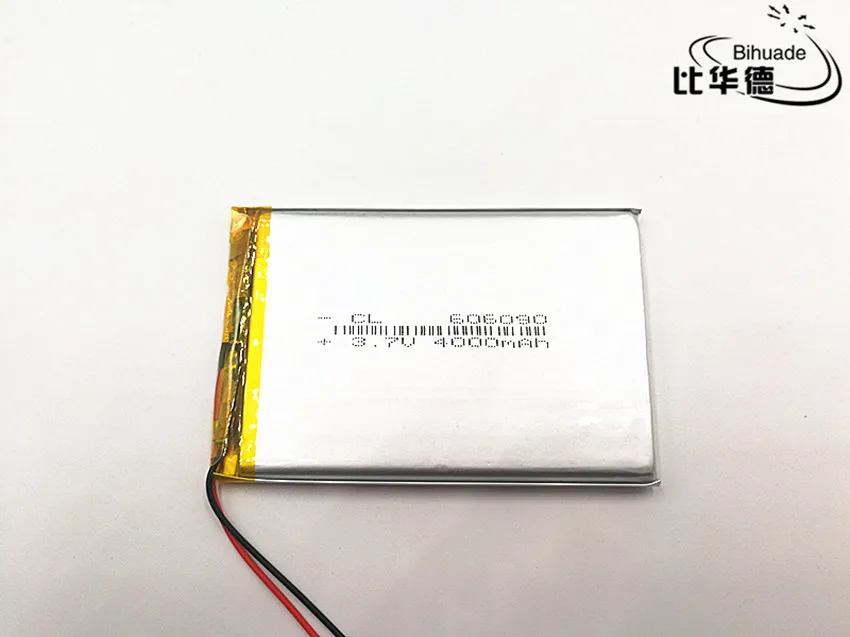 3 7 V 4000mAh 606090 литий полимерный аккумулятор для GPS DVD|Батареи MP3/MP4 плееров| |