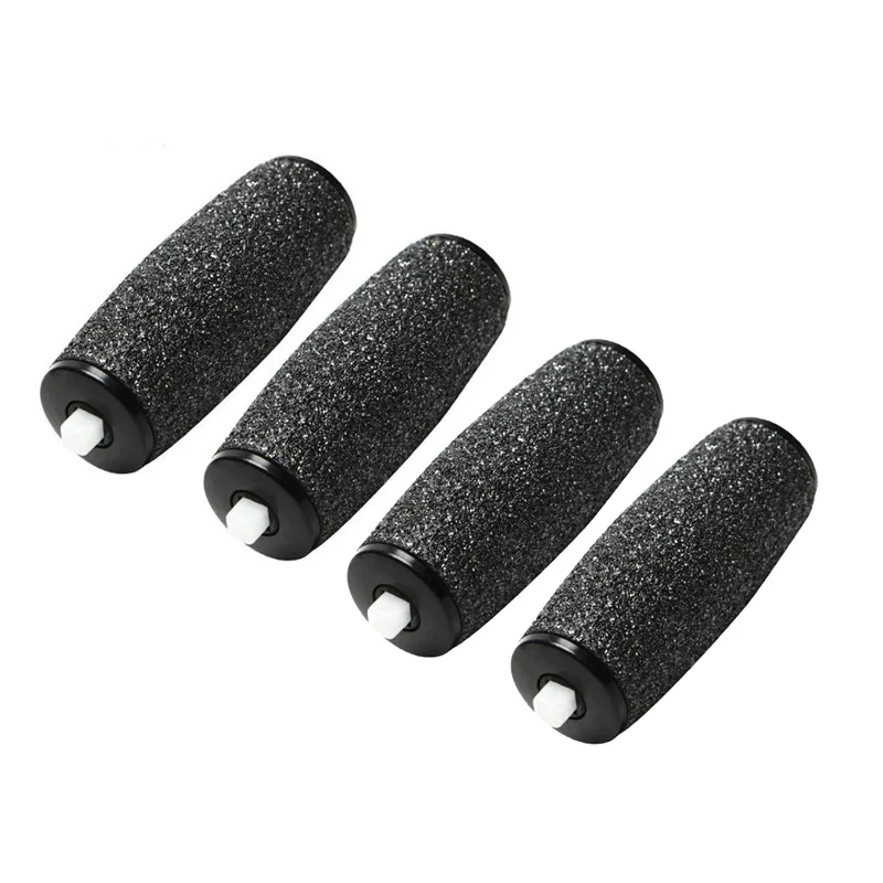 

NEW-4Pcs/Lot Replacement Roller Heads For Velvet Smooth Electric Foot File Pedicure Machine Dead Skin Callus Remover Foot Care
