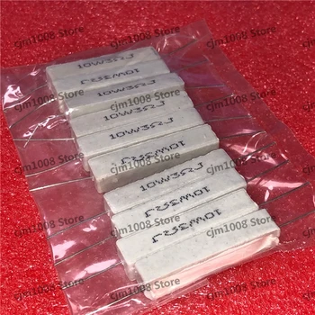 

10Pcs RX27 Horizontal cement resistance 10W 3ohm 10W3R 3RJ 10W3RJ Ceramic Resistance precision 5% Power resistance