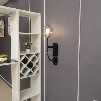 

Nordic LED Wall Lamp Living Room Sconces Glass Wall Light Fixtures Corridor Creative Wall Lamps Bedside Lamp Modern Home Decor