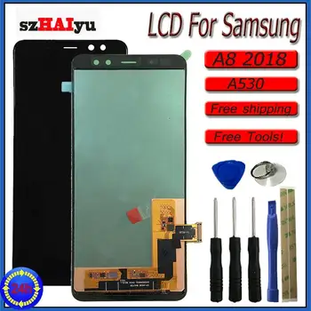

SZHAIYU Amoled A530 LCD Display For Samsung Galaxy A8 2018 A530 Touch Screen Digitizer Assembly With Tools