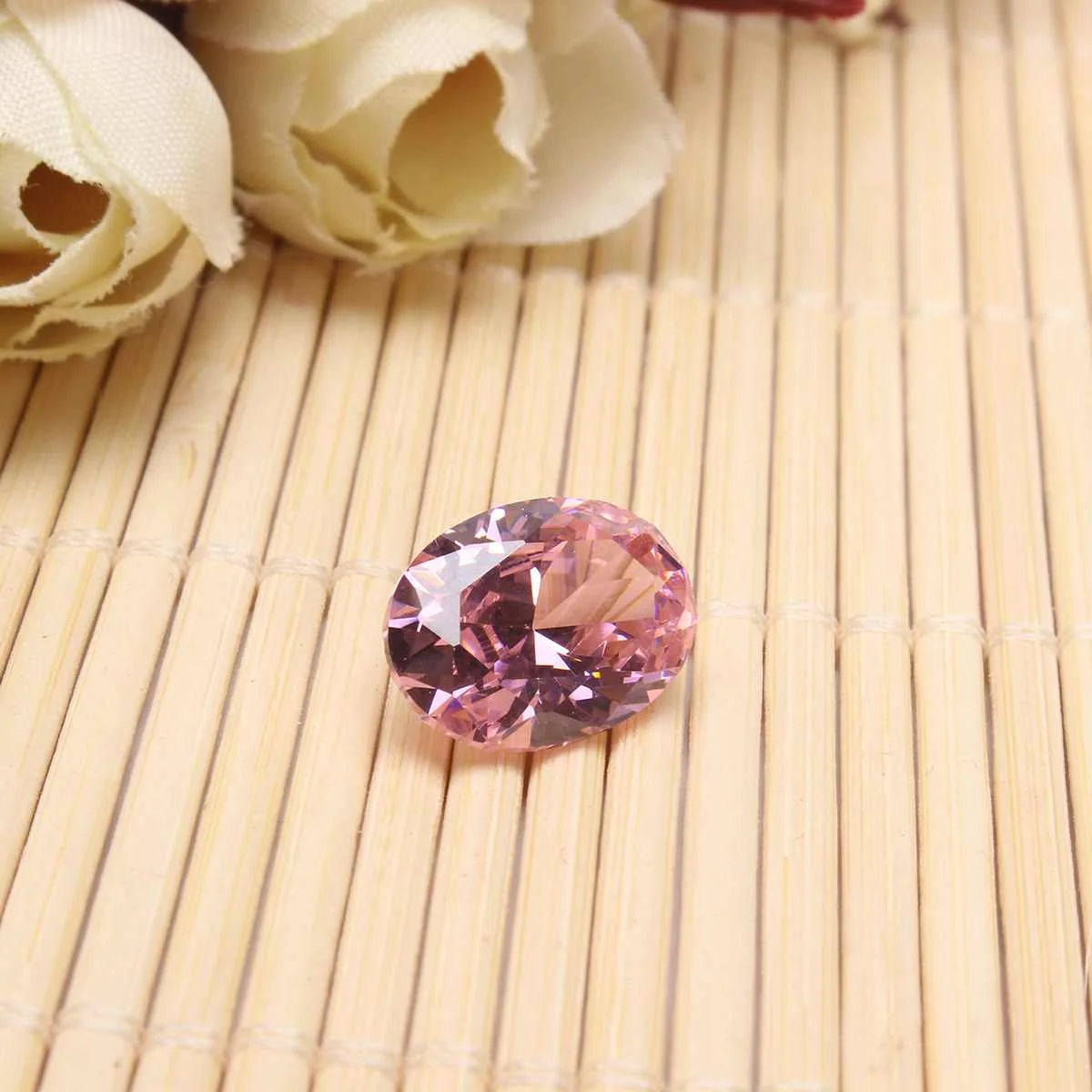8x10 мм AAA бледно-розовый сапфир драгоценные камни овальной огранки 4.26ct VVS драгоценный камень для DIY ювелирных изделий Кольцо ожерелья ремесла