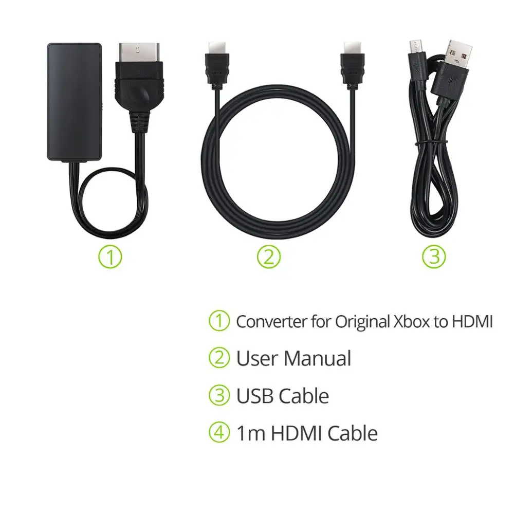 Proster для оригинального Xbox в HDMI конвертер адаптер HD Link кабель Поддержка 1080P/720P с USB +