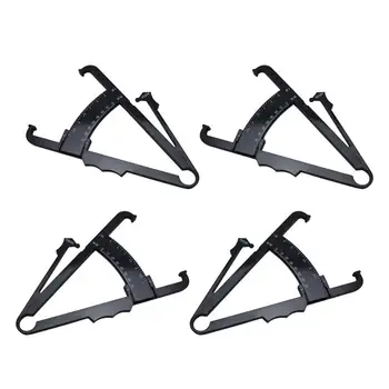 

4Pcs Fat Caliper Fat Measuring Instrument Fat Clip Fat Thickness Sebum Clamp Weight Loss Calculator for Men Women Black