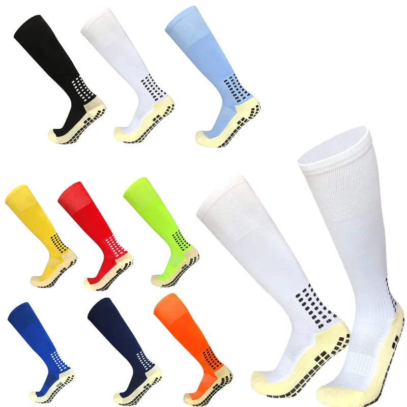 

New Anti-Slip Soccer Socks Men Rubber block Towel bottom Long Football Socks High Quality Men Women Rugby Socks