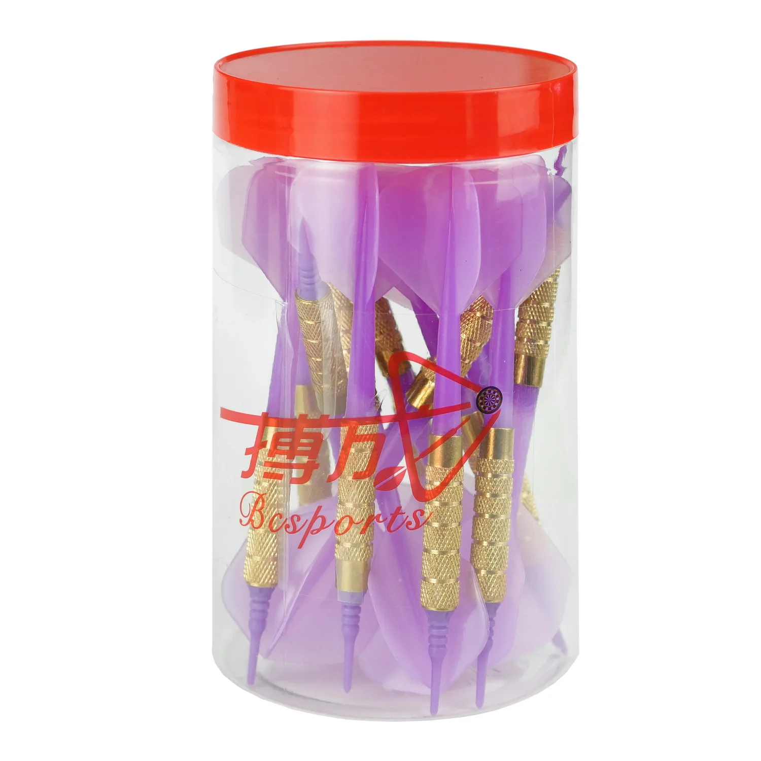 Bo cheng 16g Soft Darts Whole Barrels Bottled Darts Shaft Dart Blade One-piece Color Darts 18/Bottle