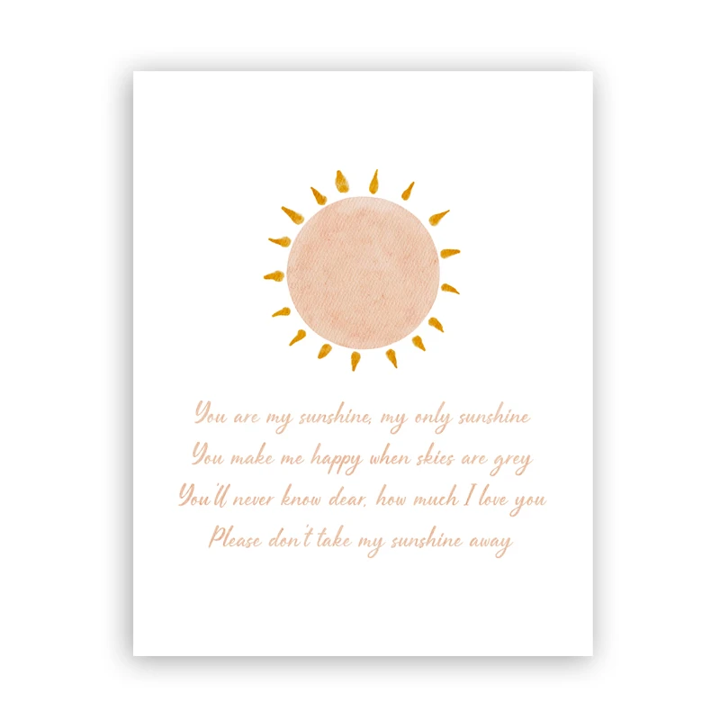 Boho-Nursery-Wall-Art-Posters-and-Prints-Sun-Moon-Rainbow-Canvas-Painting-Sweet-Child-Quote-Nordic (5)