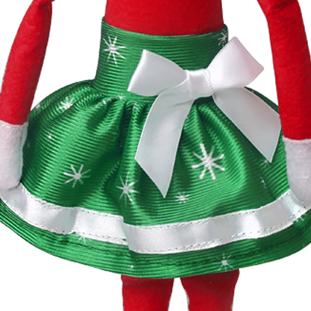 Christmas Elf Doll Fairy Red Clothes Bow Skirt Dress Toys For Children Accessories Christmas Gift Elves(No Doll)m29 Christmas Elf Doll Fairy Red Clothes Bow Skirt Dress Toys For Children Accessories Christmas Gift Elves(No Doll)m29