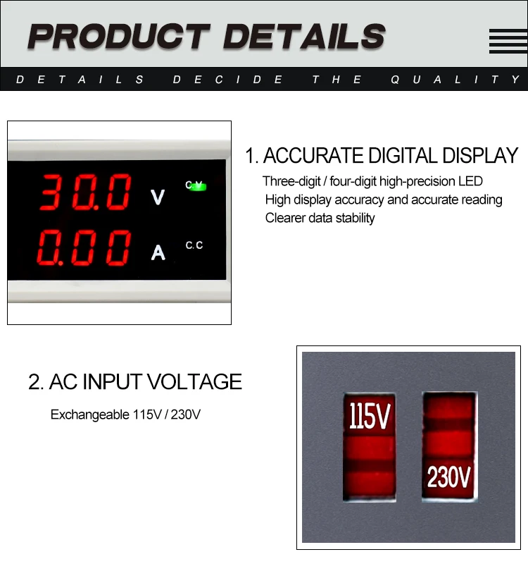 1201d dupla display digital regulador de alimentação