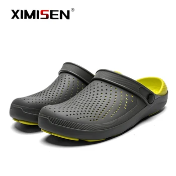 

XIMISEN 2020 New Men Sandals Non-slip Summer Flip Flops High Quality Outdoor Beach Slippers Cheap Men's shoes Water Shoes