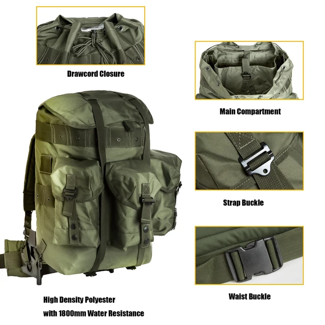 horizonte apenas prioridad Mt Military Tactical Backpacks 50l Alice Pack Army Survival Combat Field  Rucksack Backpack For Men With Metal Frame Outdoor Bag - Outdoor Bags -  AliExpress