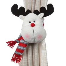 Best Price Christmas home interior decoration flannel Santa Claus snowman elk curtain button 2020 New Year festival party supplies Best Price Christmas home interior decoration flannel Santa Claus snowman elk curtain button 2020 New Year festival party supplies