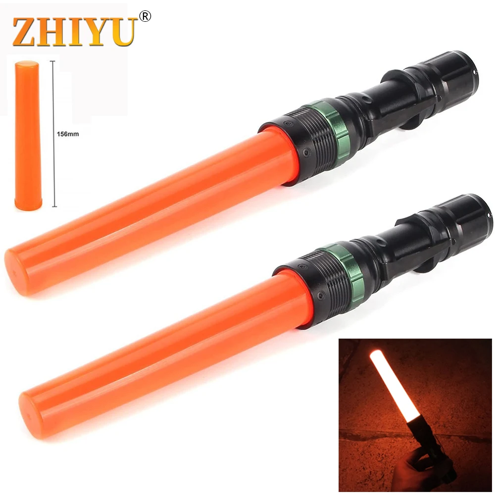 

Portable Signal Traffic Warning LED Flashlight with Lanyard 250 Lumens Tactical Glare Flashlight with Zoom Using 18650 Battery