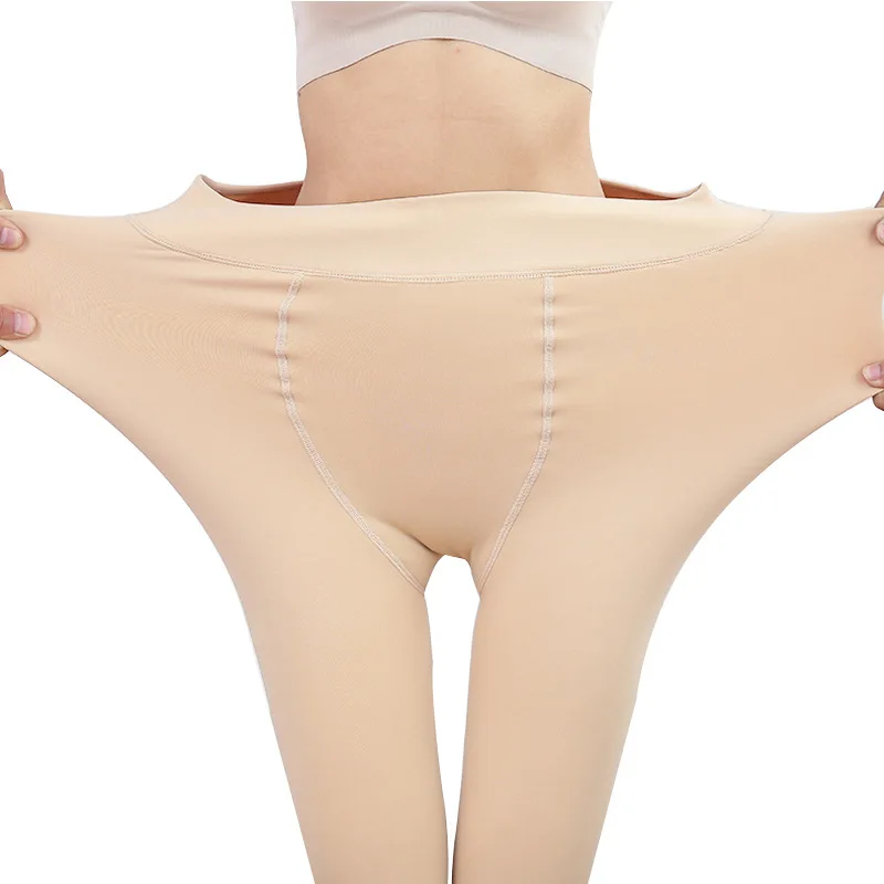skin half foot 350 г, 450 г, толстые зимние теплые женские колготки размера плюс, эластичные бархатные колготки rajstopy Medias De Mujer, женские колготки, 87 - Цвет: skin half foot