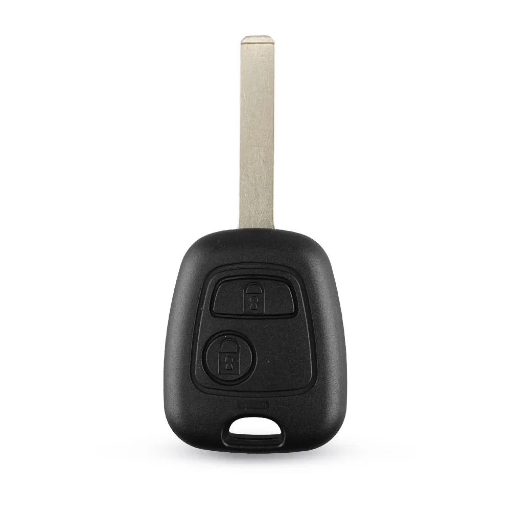 KEYYOU 20 шт. 2 кнопки дистанционного ключа автомобиля чехол для peugeot 106 206 307 107 207 407 партнер эксперт боксер VA2/SX9/HU83/NE73 лезвие