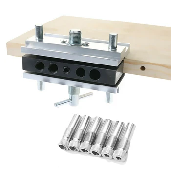 

Tool Doweling Jig Self Centering Set Kit Woodworking Drill Sleeve Hole Positioner 120*60mm