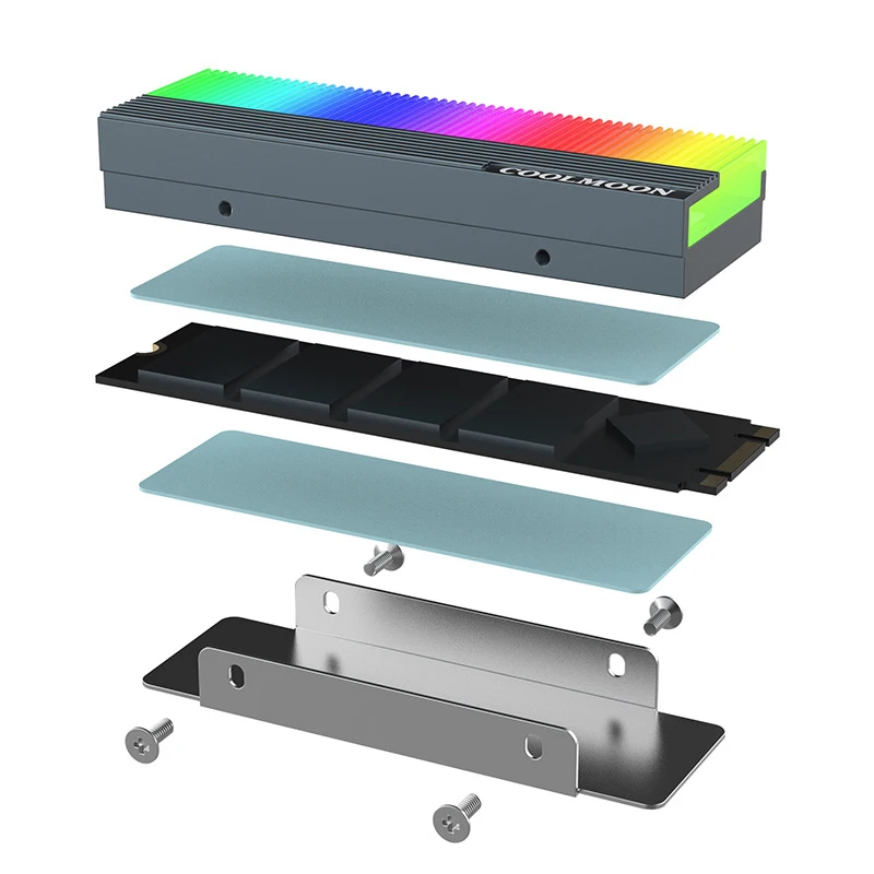Coolmoon-disco Rígido de Estado Sólido Ram M73s Arb Unidade de Calor Dissipador de Calor m2 Ssd Ventiladores e resfriadores - Imagem 4