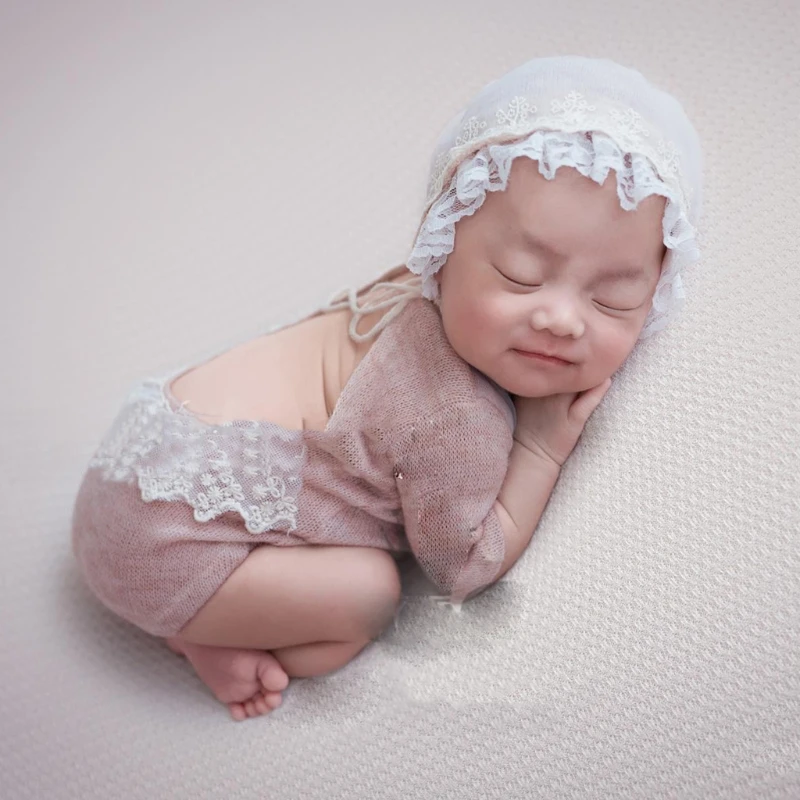 Ensemble de 3 pièces pour bébé, Bonnet et pantalon, accessoires de  photographie de pleine lune pour nouveau-né, vêtements de style pour séance  photo - AliExpress