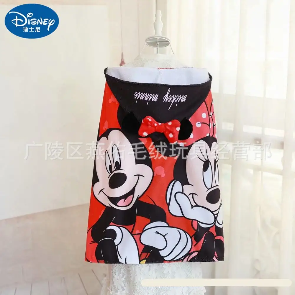 Disney плащ с капюшоном банное полотенце носимое детское одеяло Микки Минни банное полотенце кровать Студенческая девочка мальчик одеяло полотенце s - Цвет: Mickey