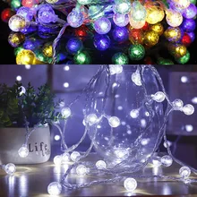 

5 10M LED Globe Ball String Lights 8 Modes Remote Gypsophila Bubble Ball Fairy Lights Christmas Light Holiday Wedding Decoration