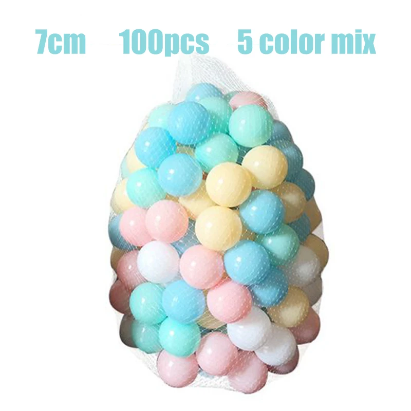 100/200Pcs 5.5cm And 7cm Safe Soft Plastic High-quality Ocean Balls For Baby Playpen Colorful Soft Stress Air Juggling Ball Pool 7