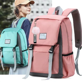 

Backpack Women Large Capacity School Backpack Canvas Rucksack For Girls Fashion Vintage Laptop Travel Bags