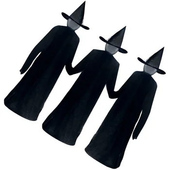 

1 Set of Life Size Voice Control Witches Decor for Halloween Decoration Haunted House