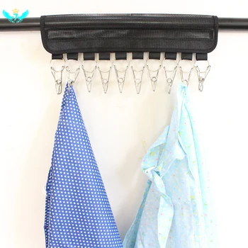 

Portable Fabric Hanger Velcro Self-adhesive Clip Foldable Hat Hanger Clip Hanger Hat Clip Travel Clothes Drying DWH5