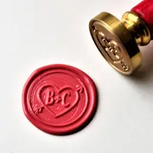 Именной вензель воск печать/инициалы Пользовательские Свадебные печати/свадебные приглашения печать/на заказ Свадебная печать