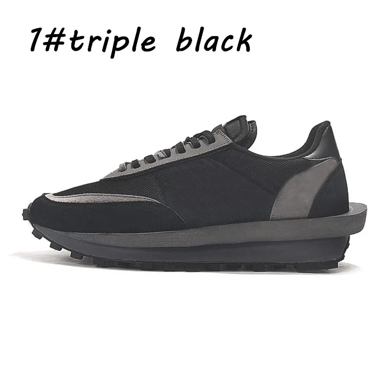 Новое поступление Sacai LDV вафельная спортивная обувь для мужчин и женщин черный, белый, серый, сосна зеленый Gusto Varsity Синий Мужские кроссовки Мода sp - Цвет: 8
