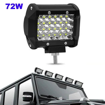 

1pc 4 5 Inch 18W 36W 72W LED Work Light LED Bar Fog Spot Light For Motorcycle Tractor Boat Off Road 4WD 4x4 Truck SUV ATV