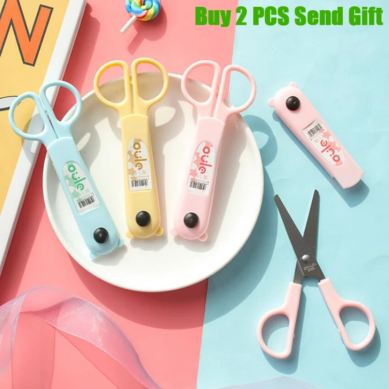 Fashion Design Deli School Student Cartoon Scissors High Quality Paper Cutting Buy 2 PCS Send Gift | Канцтовары для офиса и