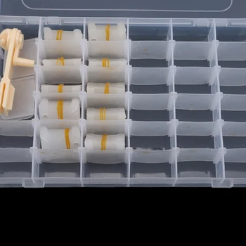 

36 Grids Holder Thread Organizer Storage Case Arts Embellishments Portable Cross Stitch Home Sewing Supplies Crafts