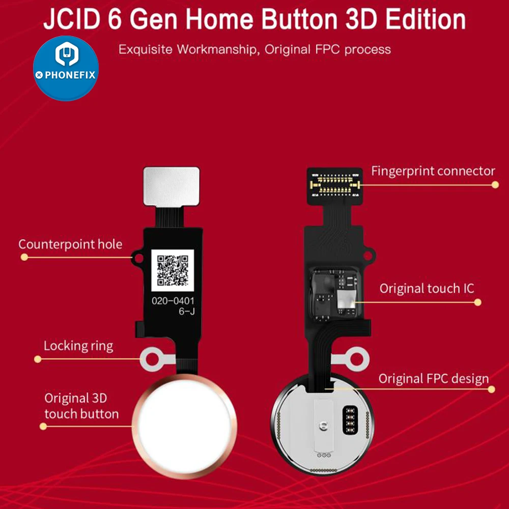 Гибкий кабель JCID 6 Gen 3D для IPhone 7 7P 8 8P универсальная Кнопка возврата меню