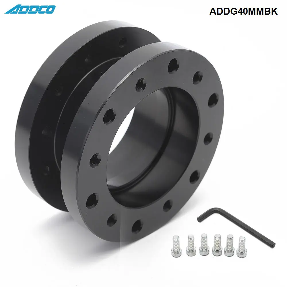 ADDCO 40mm Alloy Steering Wheel Hub Boss Spacer Extender fits Mostly