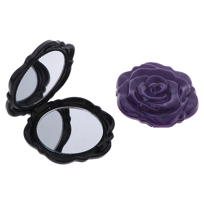 

New 3D Rose Flower Compact Mini Cute Make Up Mirror Design Unique Gift Зеркало для макияжа espejo de maquillaje