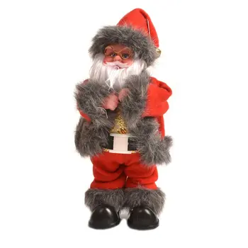 

Christmas Gifts Rotatable Hip-shaking With Music Santa Claus Dolls Electric Toys Christmas Decoration Supplies