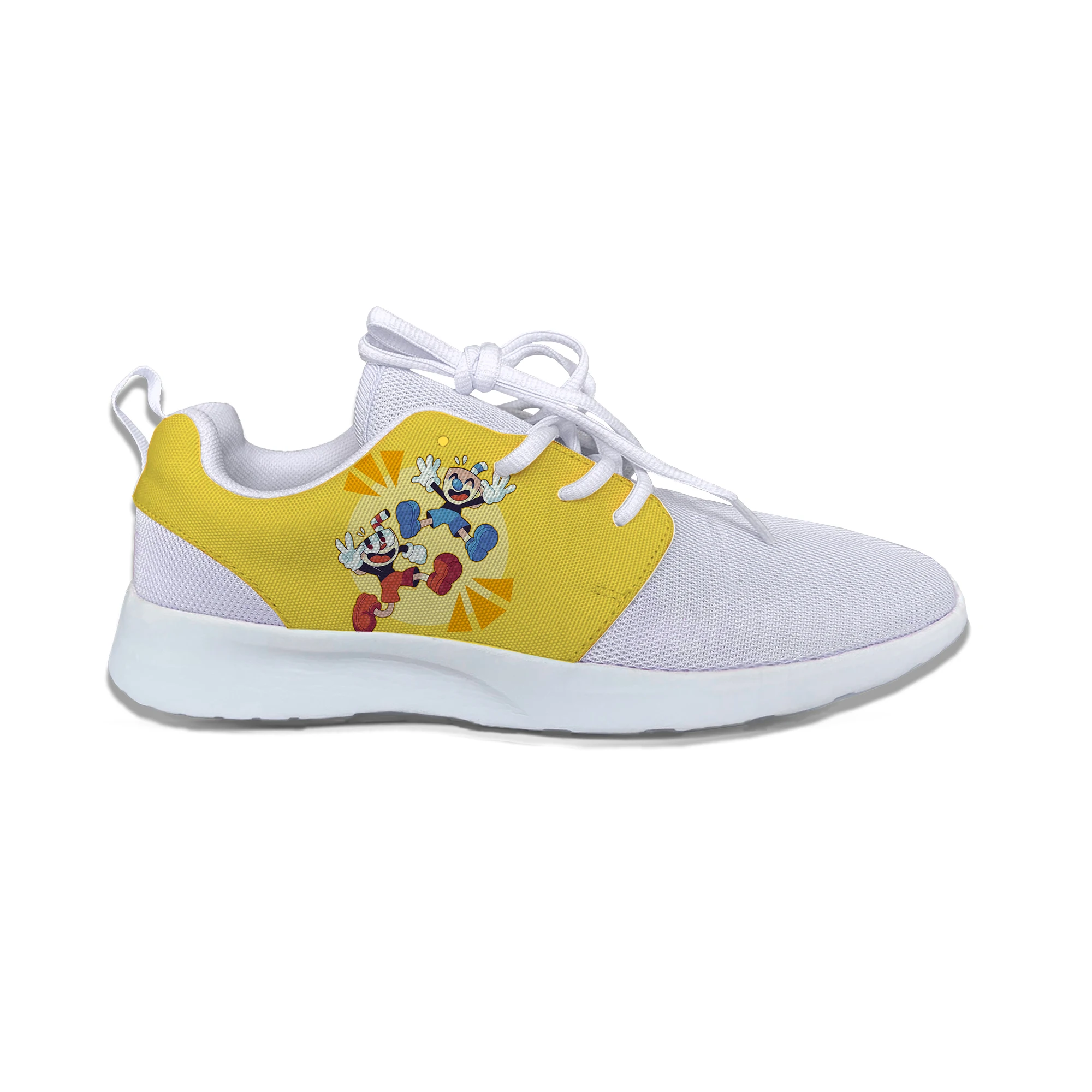 

Animetion Cartoon Cuphead Hot Cute Popular Cool Kids Sport Running Shoes Casual Breathable 3D Printing Sneakers Gift Boys Girls