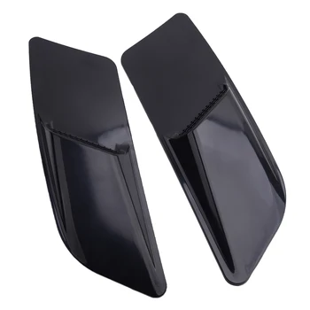 

1 Pair Front Hood Air Flow Intake Trim Scoop Vent Guards Decor Trim Cover Fit for Ford Mustang 2015 2016 2017