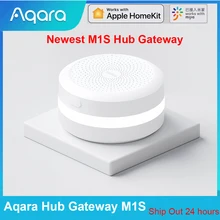 Newest Aqara Hub Gateway M1S With RGB Light Zigbee 3.0 APP Remote Control for Smart Home Security Work Mijia APP Apple Homekit