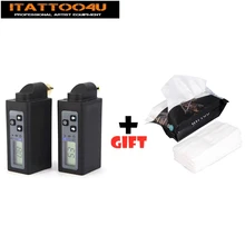 Беспроводной источник питания для татуажа, машинка для татуажа, аккумулятор с ЖК-экраном емкостью 2000 мАч
