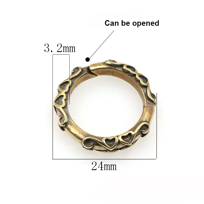 brass rings keychain (7)