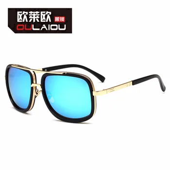 

Ololo ou 2029 Sun Glasses Men Trend of Fashion Sunglasses 2019 New Style Metal Ring Toad Glasses