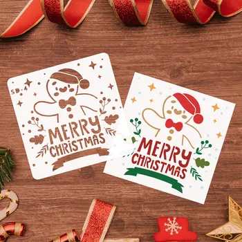

9/ 12/ 24 Sheets Christmas Painting Drawing Stencils Templates for DIY Craft Wooden Sign Greeting Cards Photo Album Scrapbook