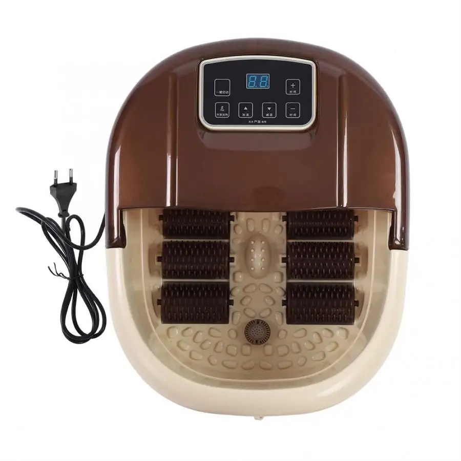 Ножной Спа Массажер для ванны пузырь педикюр ванна цифровой дисплей ЕС Plug 220V спа