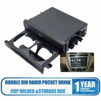 

Car RV Camper Bus Van Dash Trim Double Din Radio Pocket Kit Drink Bottle Water Cup Holder Storage Box Car Interior Accessories